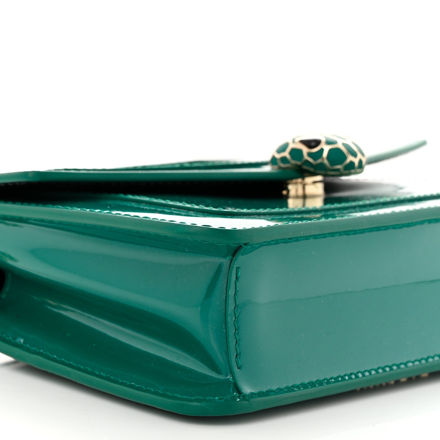 Bulgari Patent Serpenti Forever Crossbody Emerald 8 of 10