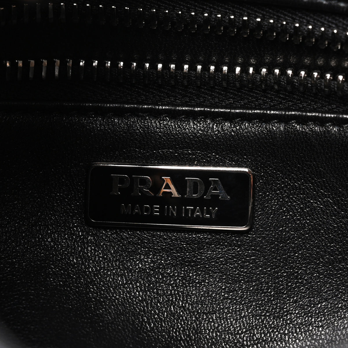 Nappa Soft Padded Re-Edition 2002 Moon Bag Black
