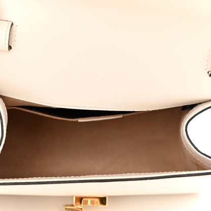 Gucci Calfskin Mini Sylvie Top Handle Bag White 5 of 10