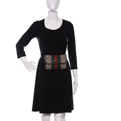 Gucci GG Monogram Plus Web Belt Bag Dark Brown 2 of 11