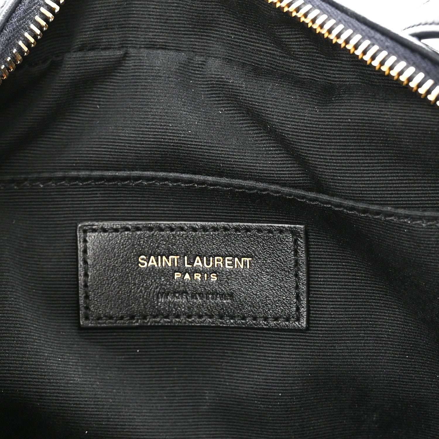 Saint Laurent Calfskin Matelasse Monogram Lou Camera Bag Deep Marine 6 of 10