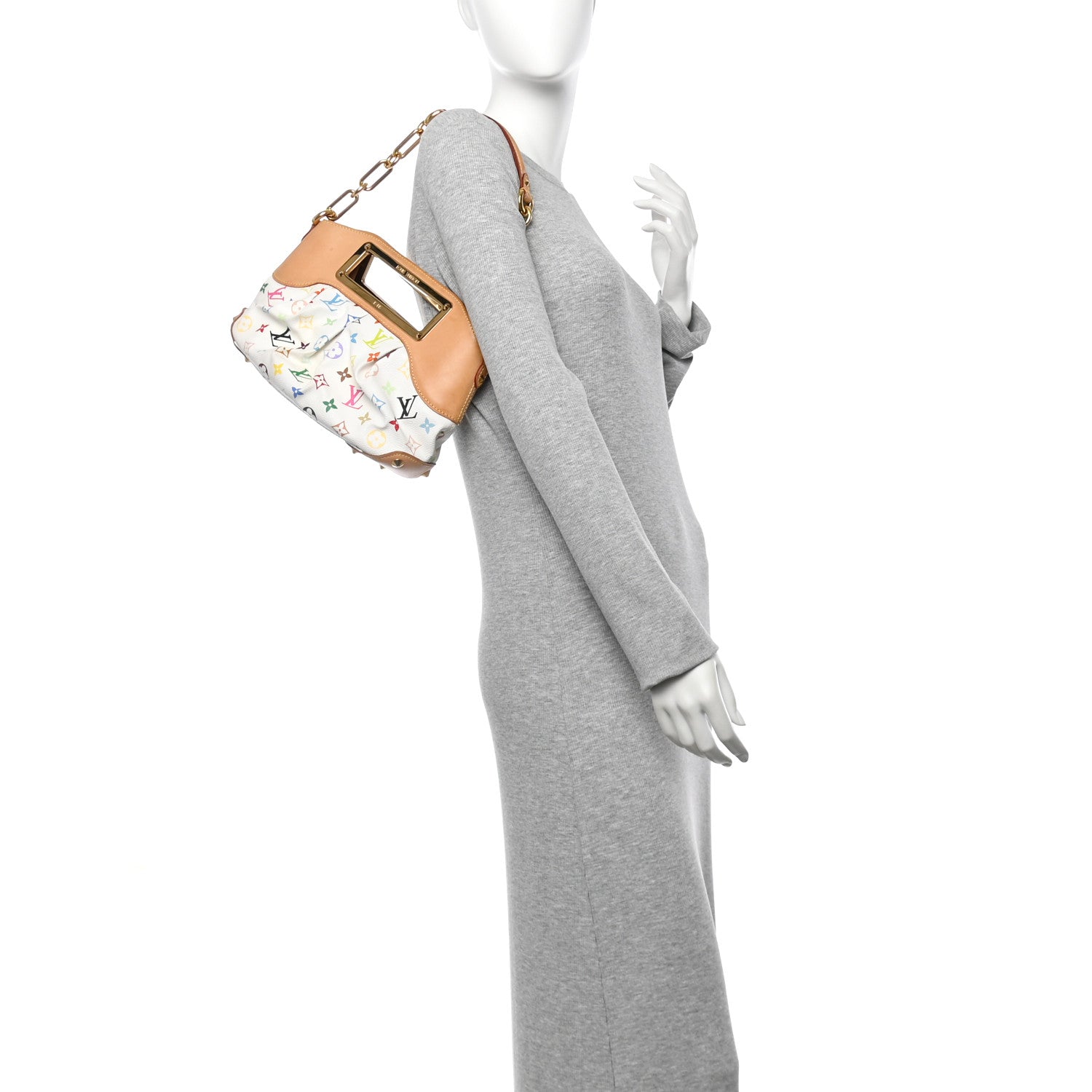 Louis Vuitton Monogram Multicolor Judy PM White 2 of 16