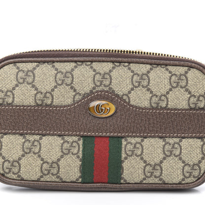 Gucci GG Supreme Monogram Web Ophidia Belted iPhone Case 105 42 Dark Brown 9 of 10