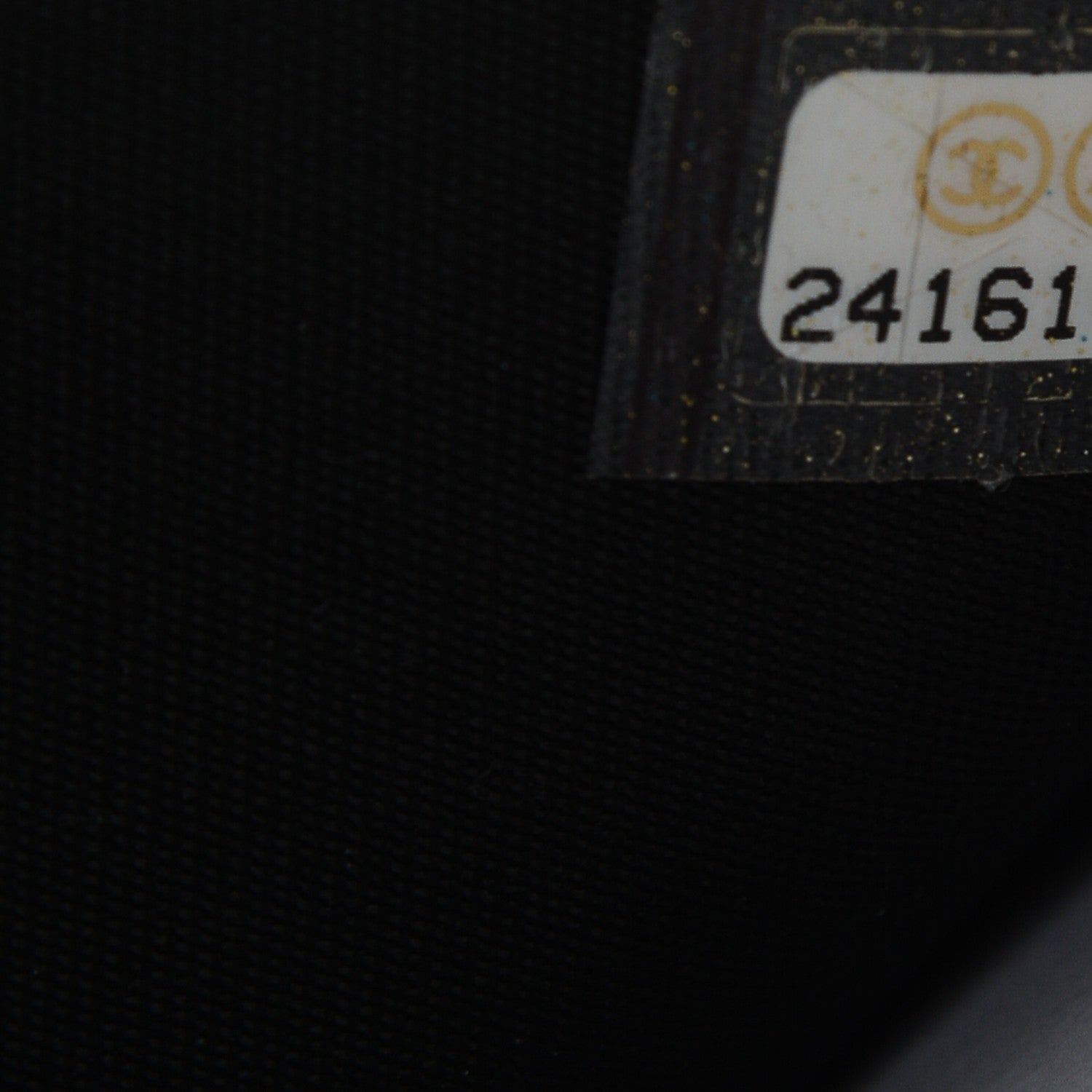 Chanel Calfskin Painted Chevron Embossed Boy Wallet On Chain WOC Black 8 of 8