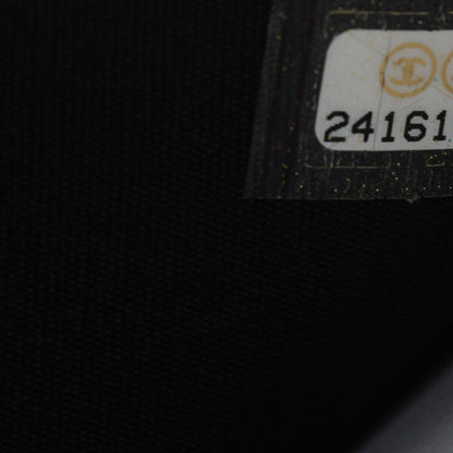 Chanel Calfskin Painted Chevron Embossed Boy Wallet On Chain WOC Black 8 of 8