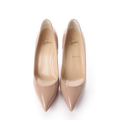 Christian Louboutin Patent Pigalle Plato 100 Pumps 39 Nude 4 of 9