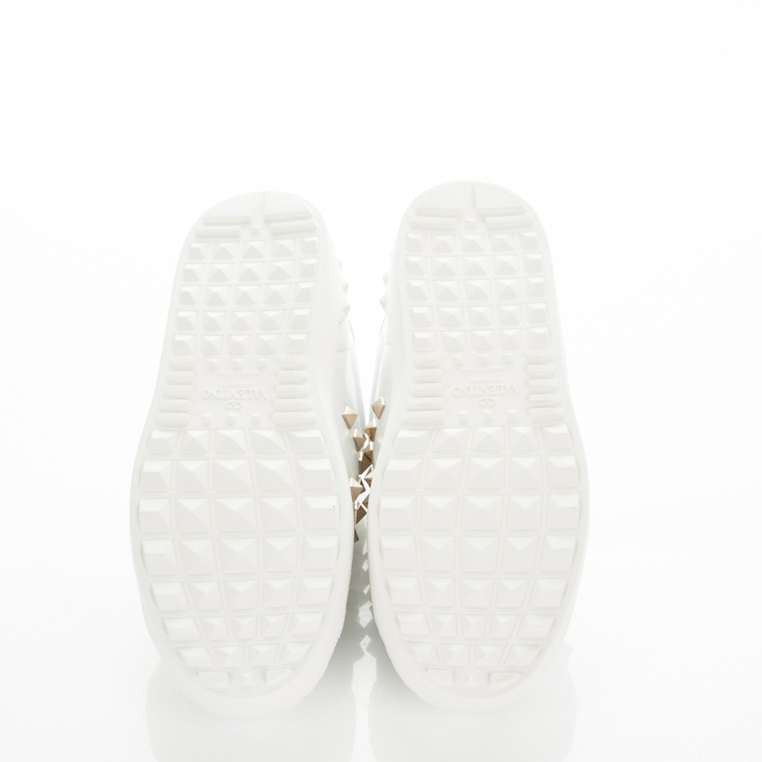 Valentino Garavani Calfskin Rockstud Untitled Open Sneakers 36 White 5 of 7
