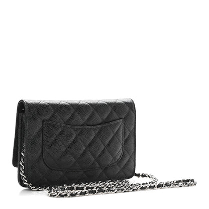 Chanel Caviar Quilted Wallet On Chain WOC Black 3 of 11