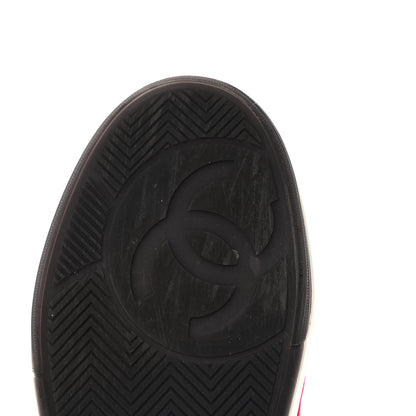 Chanel Suede Kidskin Womens CC Sneakers 40.5 White Fuchsia 10 of 11