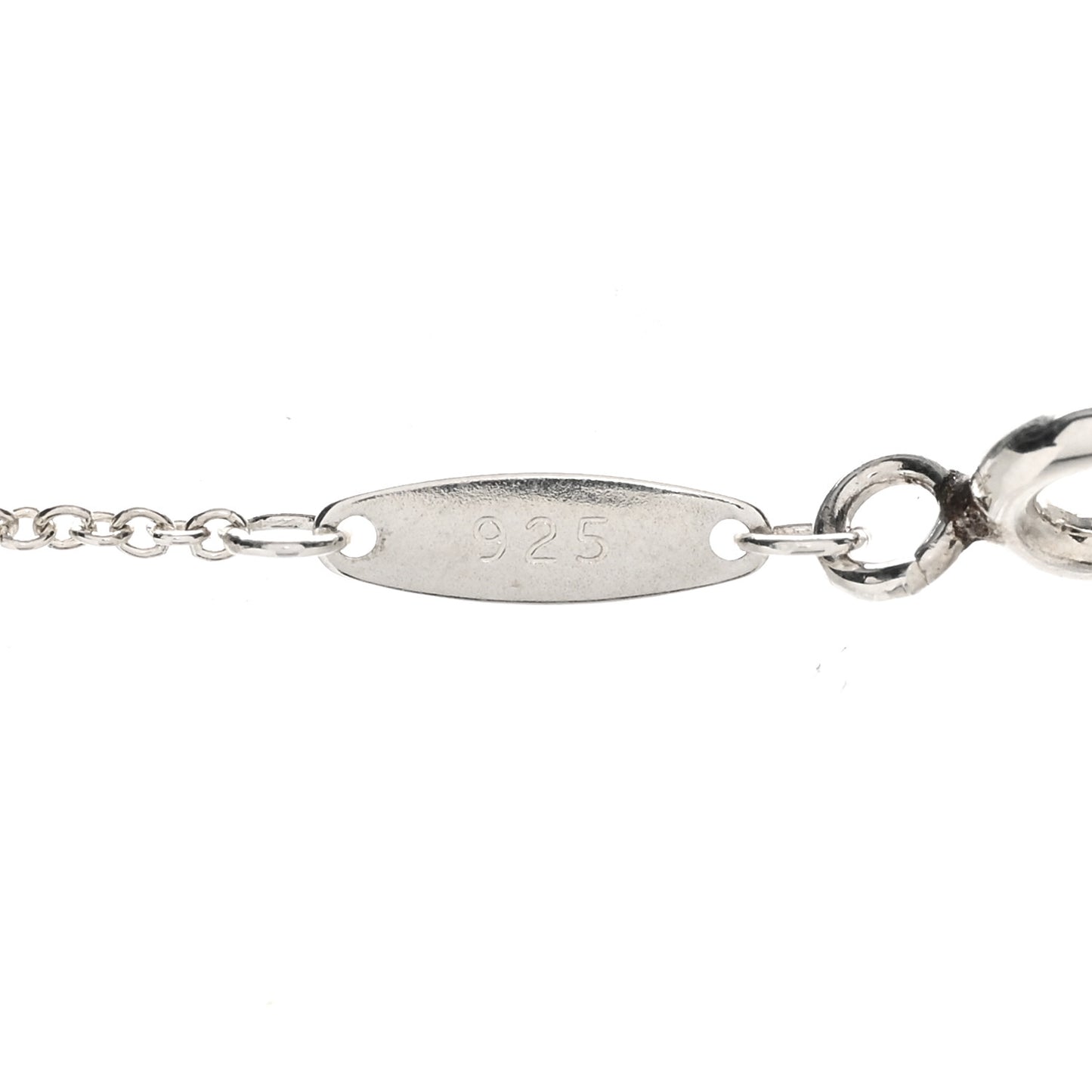 Sterling Silver 16mm Elsa Peretti Cross Pendant Necklace