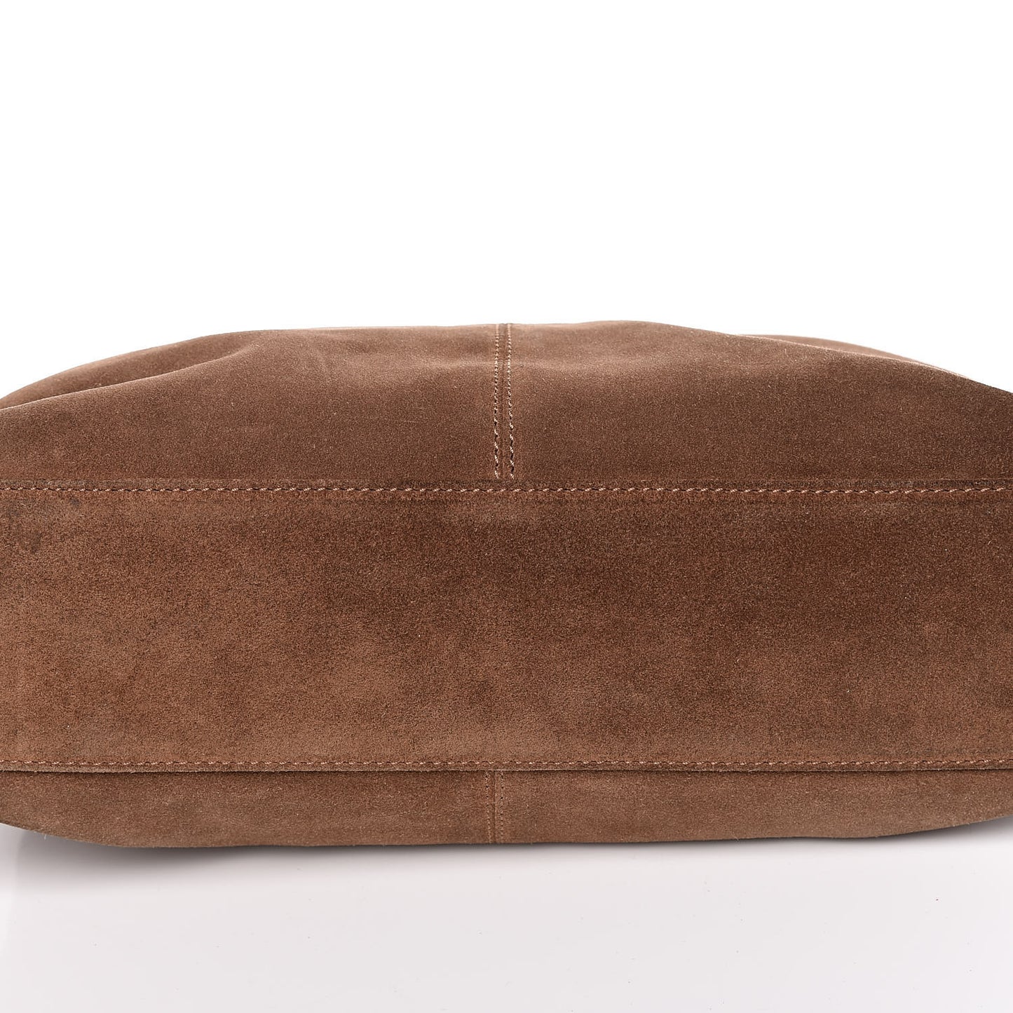 Suede Bekko Chain CC Shopping Tote Dark Brown