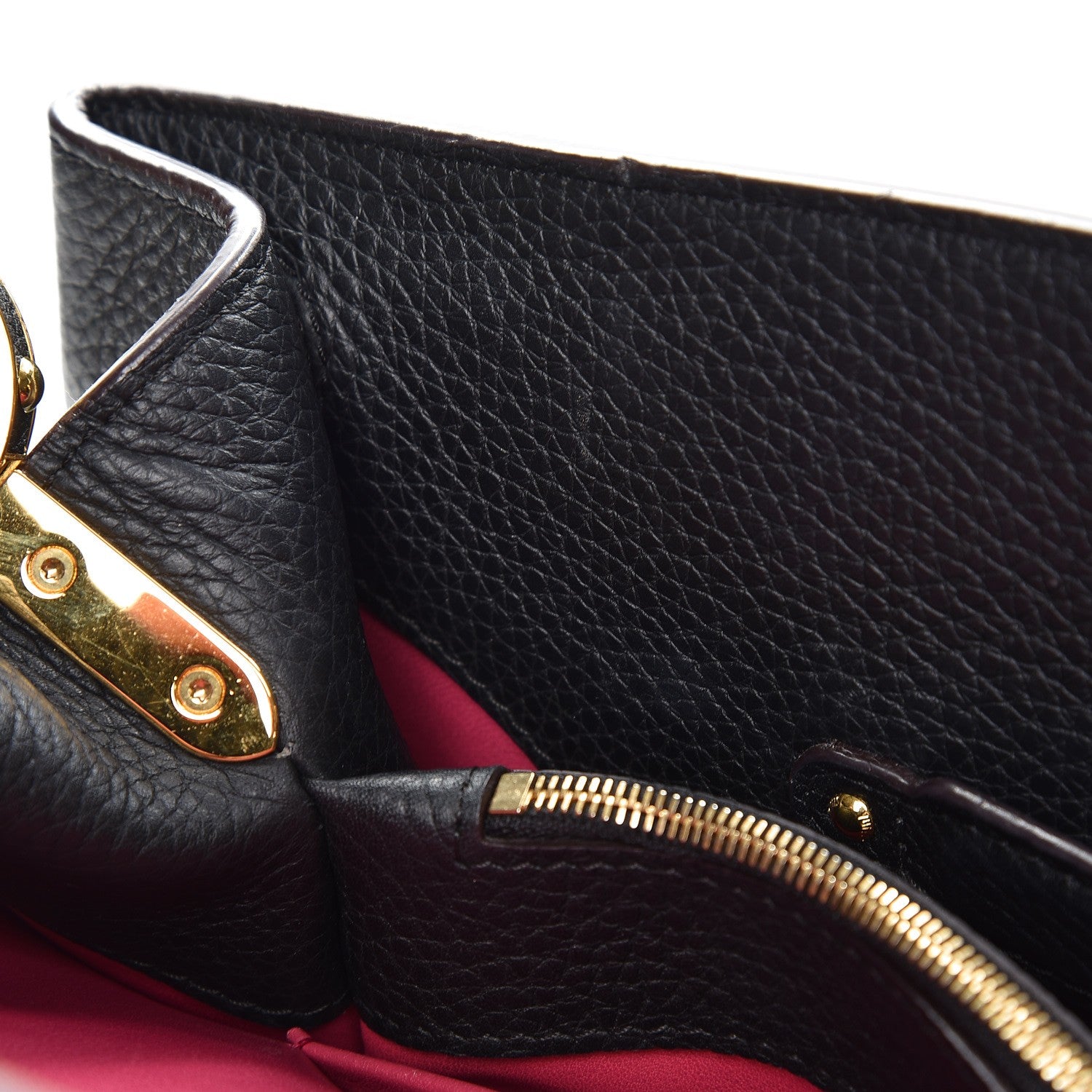 Louis Vuitton Taurillon Capucines GM Black 7 of 11
