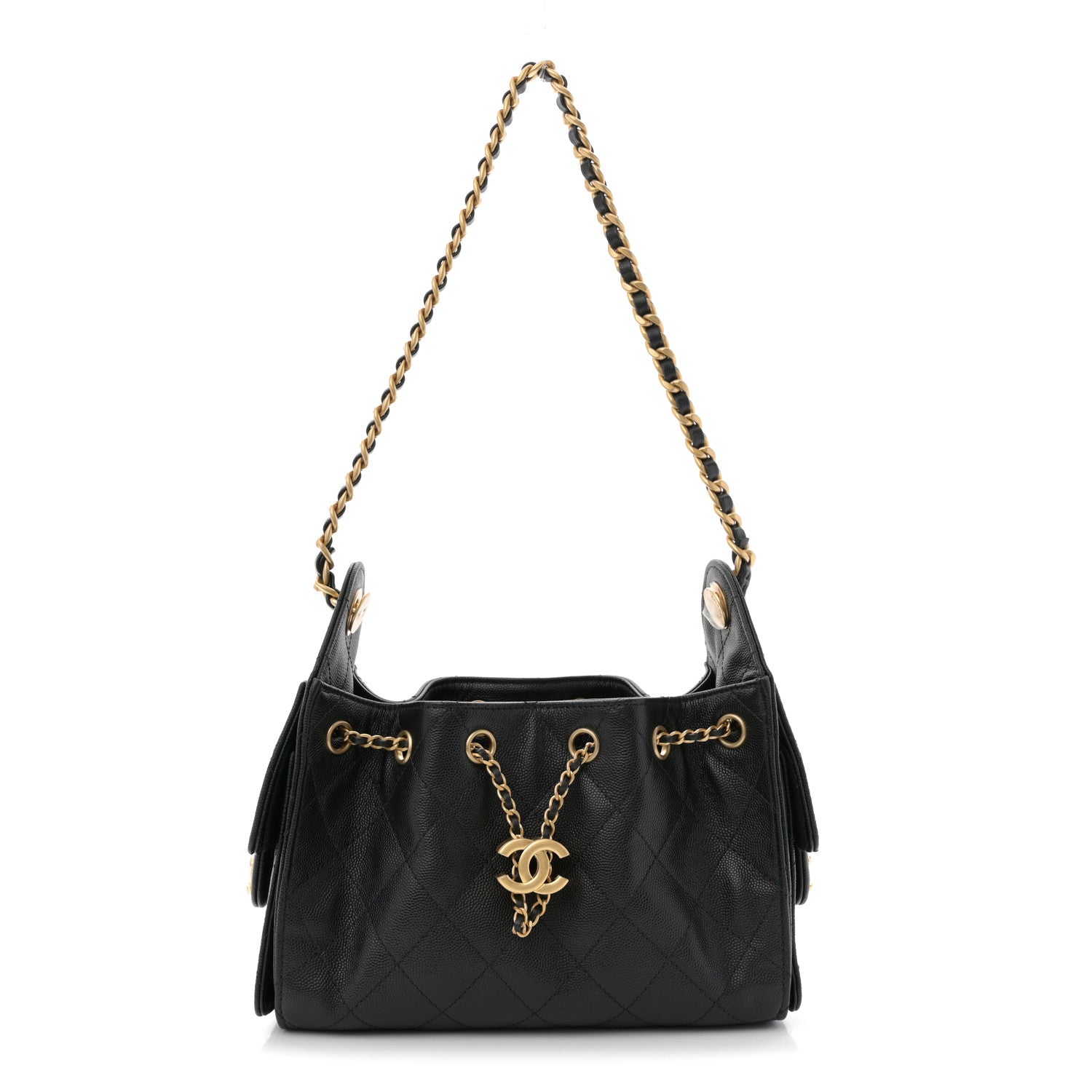Chanel Caviar Quilted Mini Chanel 25 Handbag Black 1 of 11