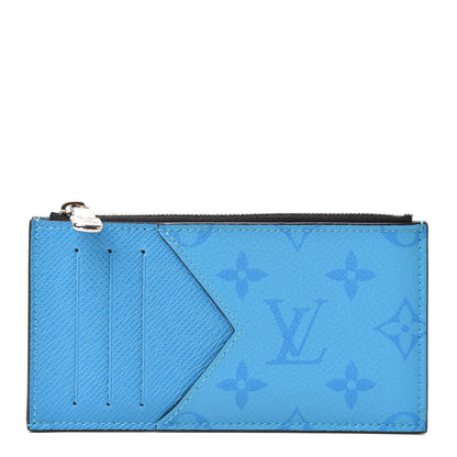 Louis Vuitton Taigarama Coin Card Holder Blue Lagoon 1 of 6