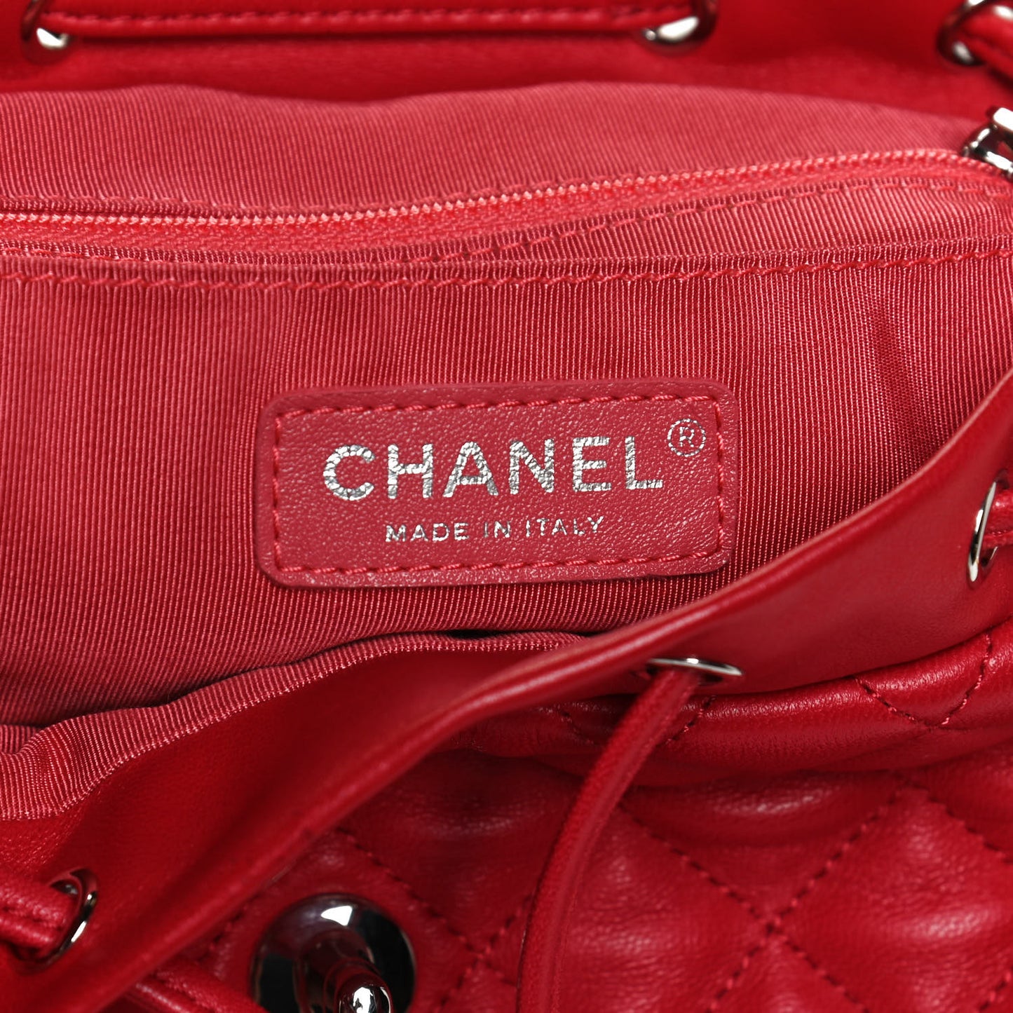 Lambskin Quilted Small Urban Spirit Backpack Red