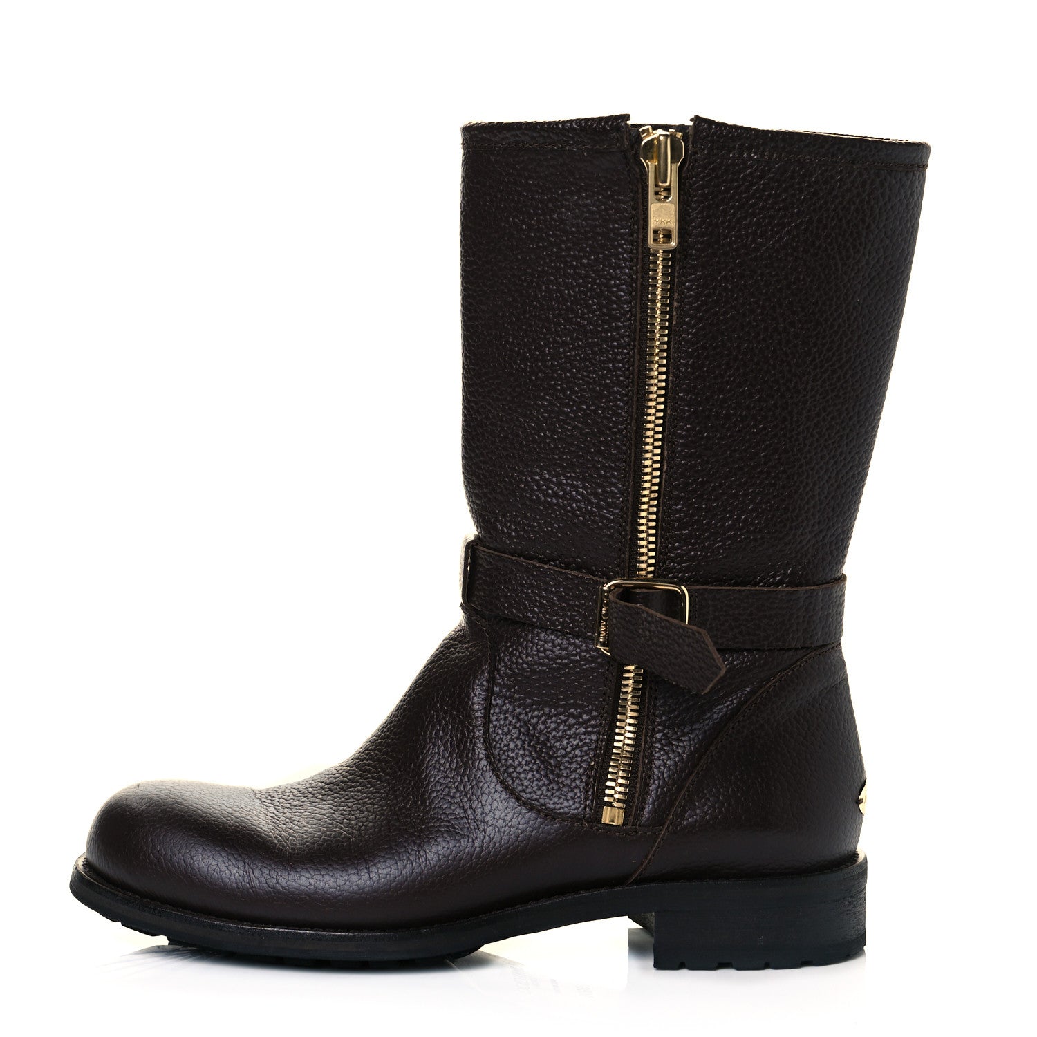 Jimmy Choo Calfskin Durum Boots 39.5 Brown 1 of 6