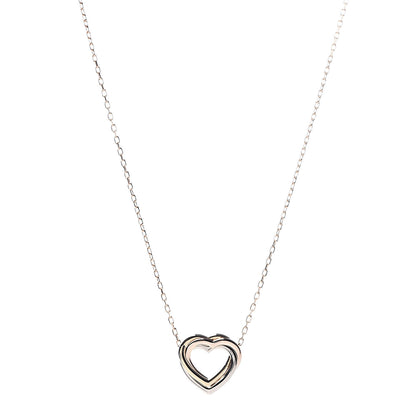 Cartier 18K Pink Yellow White Gold Trinity Heart Necklace 1 of 5