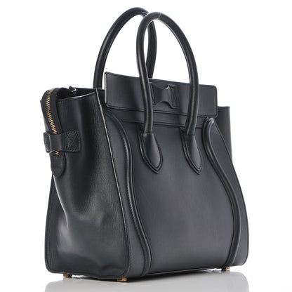 Celine Smooth Calfskin Mini Luggage Navy Blue 3 of 13