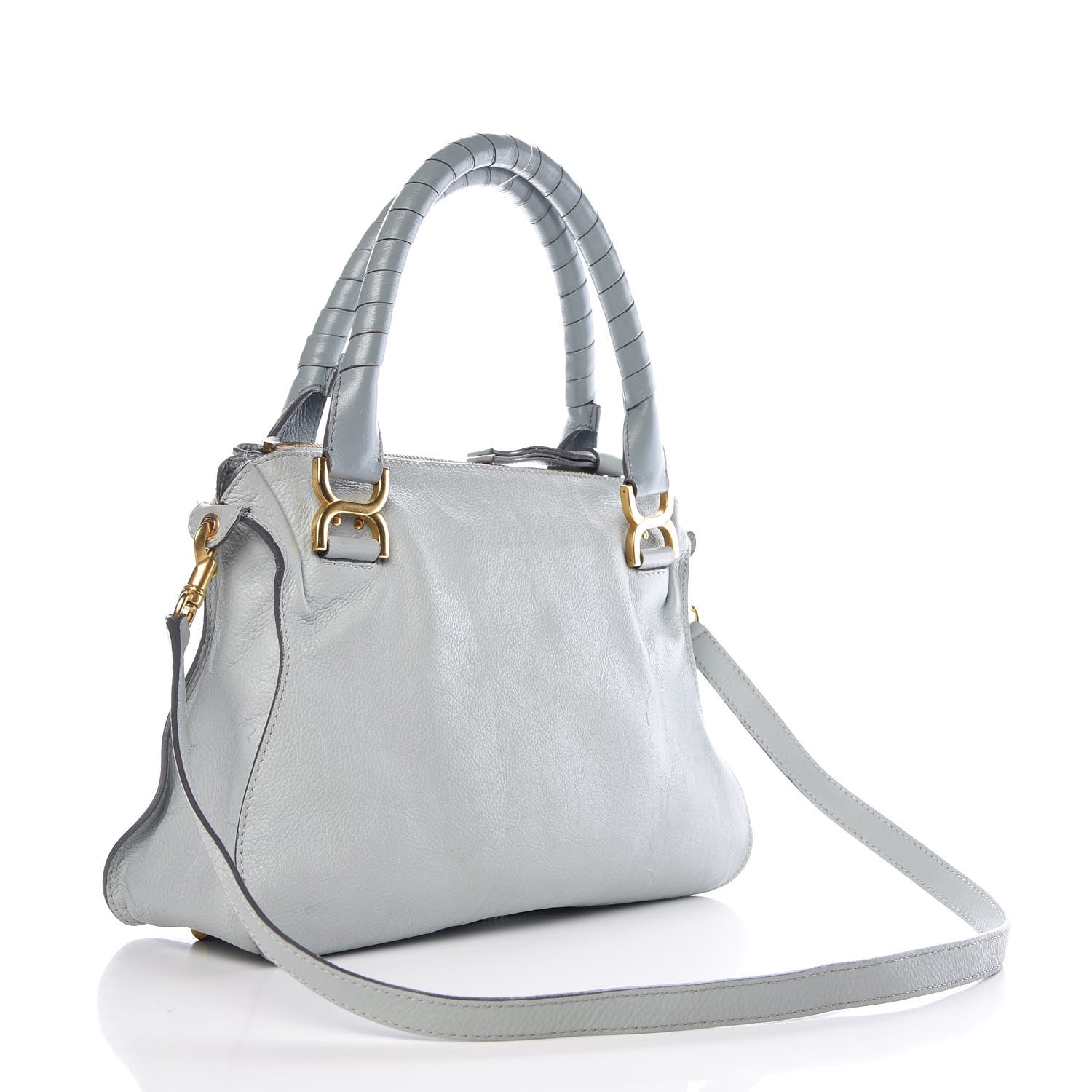 Chloe Calfskin Medium Marcie Satchel Cloudy Blue 4 of 13