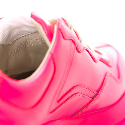 Gucci Calfskin Womens Rhyton Sneakers 36.5 Fluo Fuxia 9 of 10