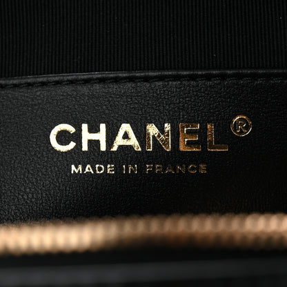 Chanel Lambskin Quilted Large CC In Love Heart Bag Black 6 of 10