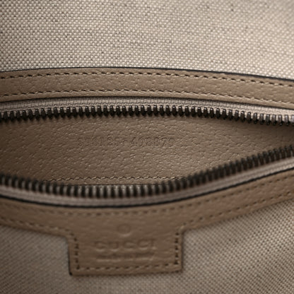 Gucci GG Supreme Monogram Textured Dollar Calfskin Web Small Ophidia Half Moon Hobo Beige Mystic White Oatmeal 7 of 9