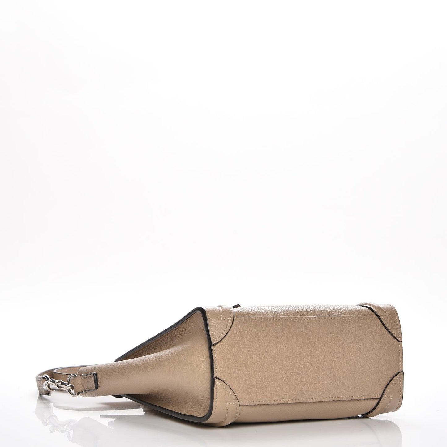 Drummed Calfskin Nano Luggage Dune