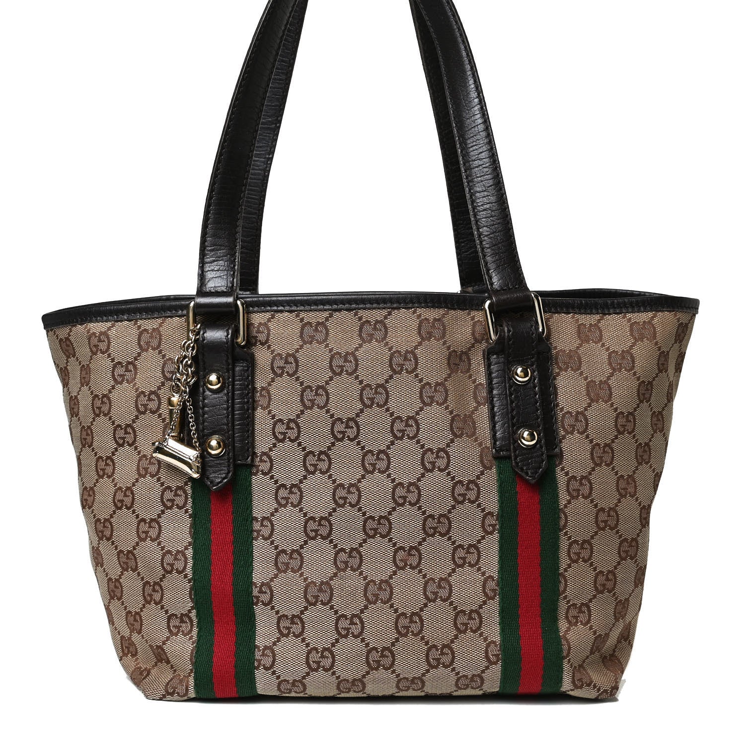 Gucci Monogram Medium Jolicoeur Tote Dark Brown 8 of 20