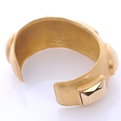 Chanel CC Studded Cuff Gold 4 of 4