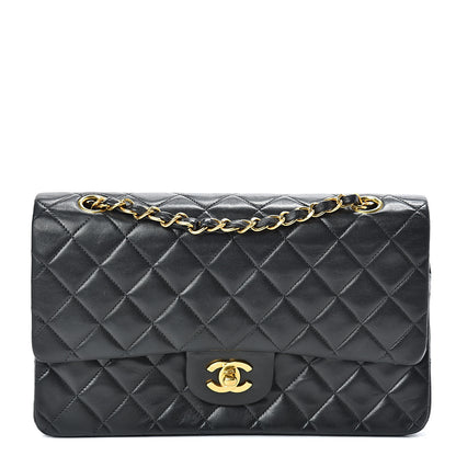 Chanel Lambskin Quilted Medium Double Flap Black 1 of 17