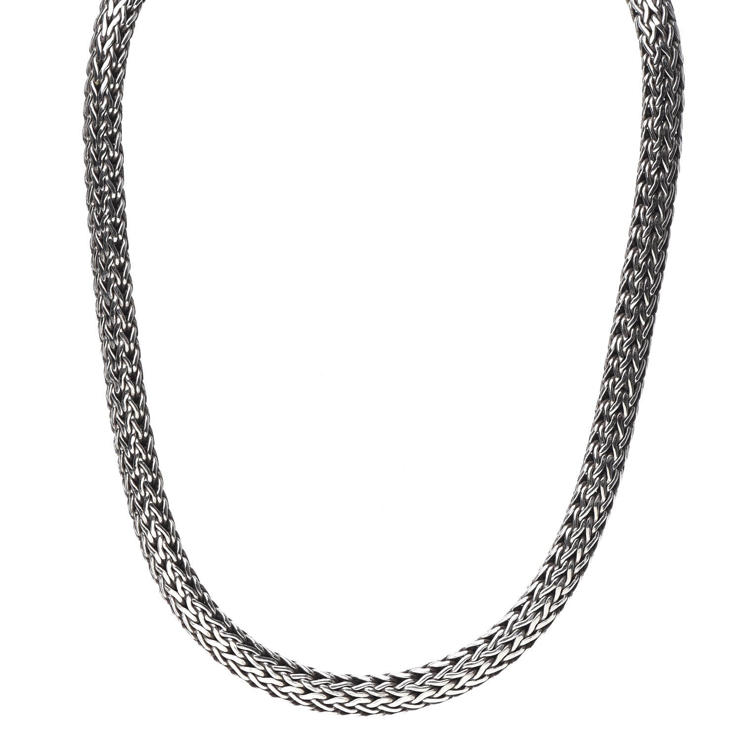 John Hardy Sterling Silver 7.5mm Classic Chain Necklace 1 of 4