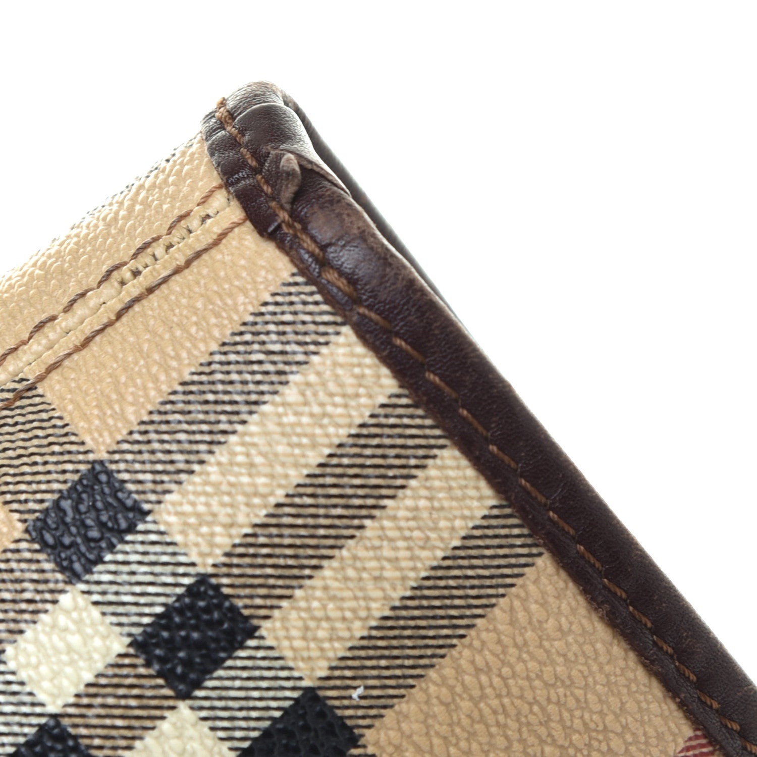 Burberry Haymarket Check Studded Tote Chocolate 10 of 11