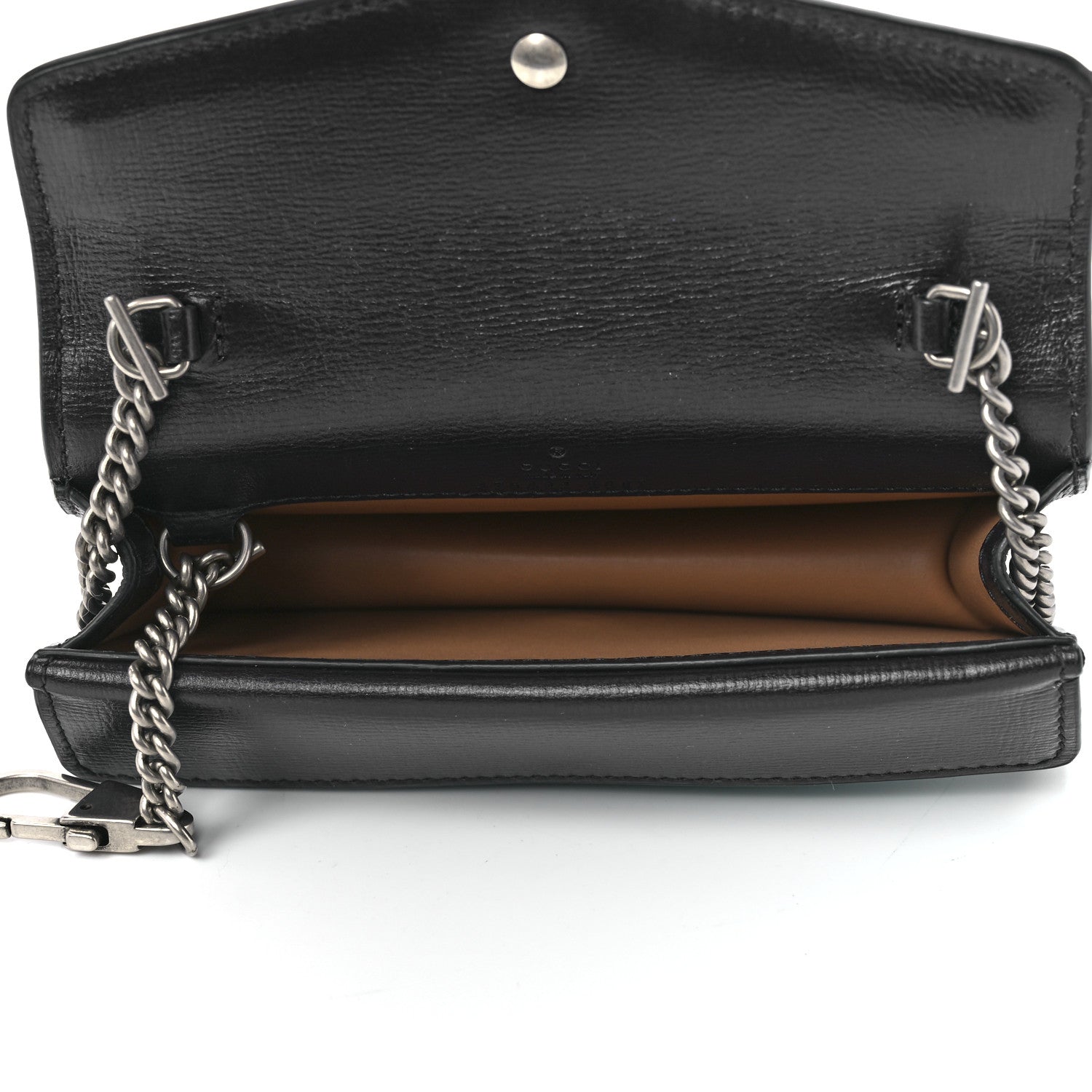 Gucci Casy Wool Azalea Calfskin Super Mini Dionysus Shoulder Bag Deep Emerald Black 4 of 10