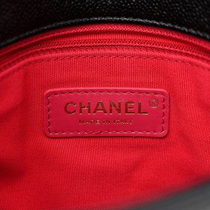 Chanel Shiny Caviar Quilted Small Chain Melody Flap Black 7 of 12