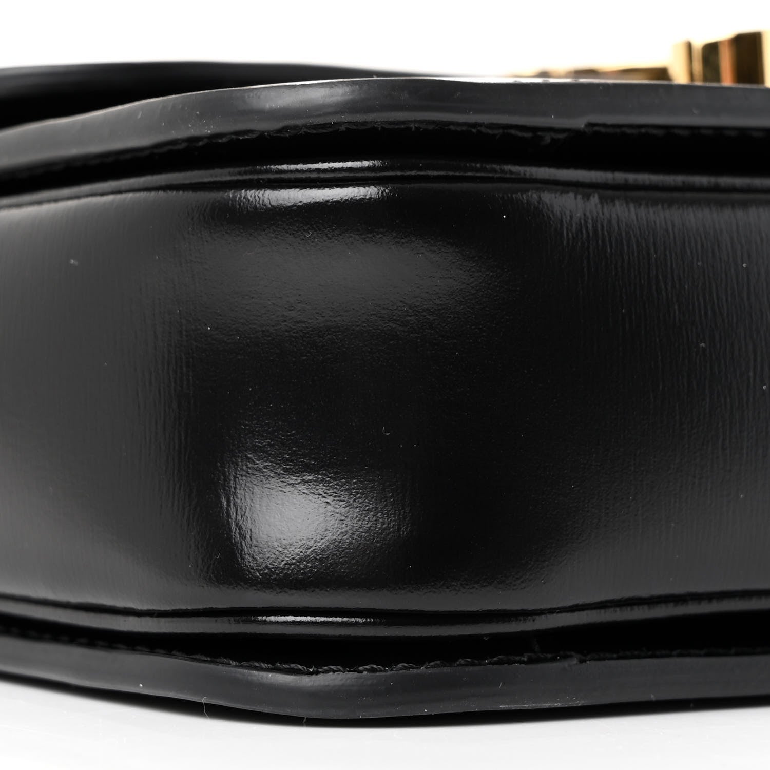 Celine Shiny Calfskin Teen Triomphe Black 9 of 10