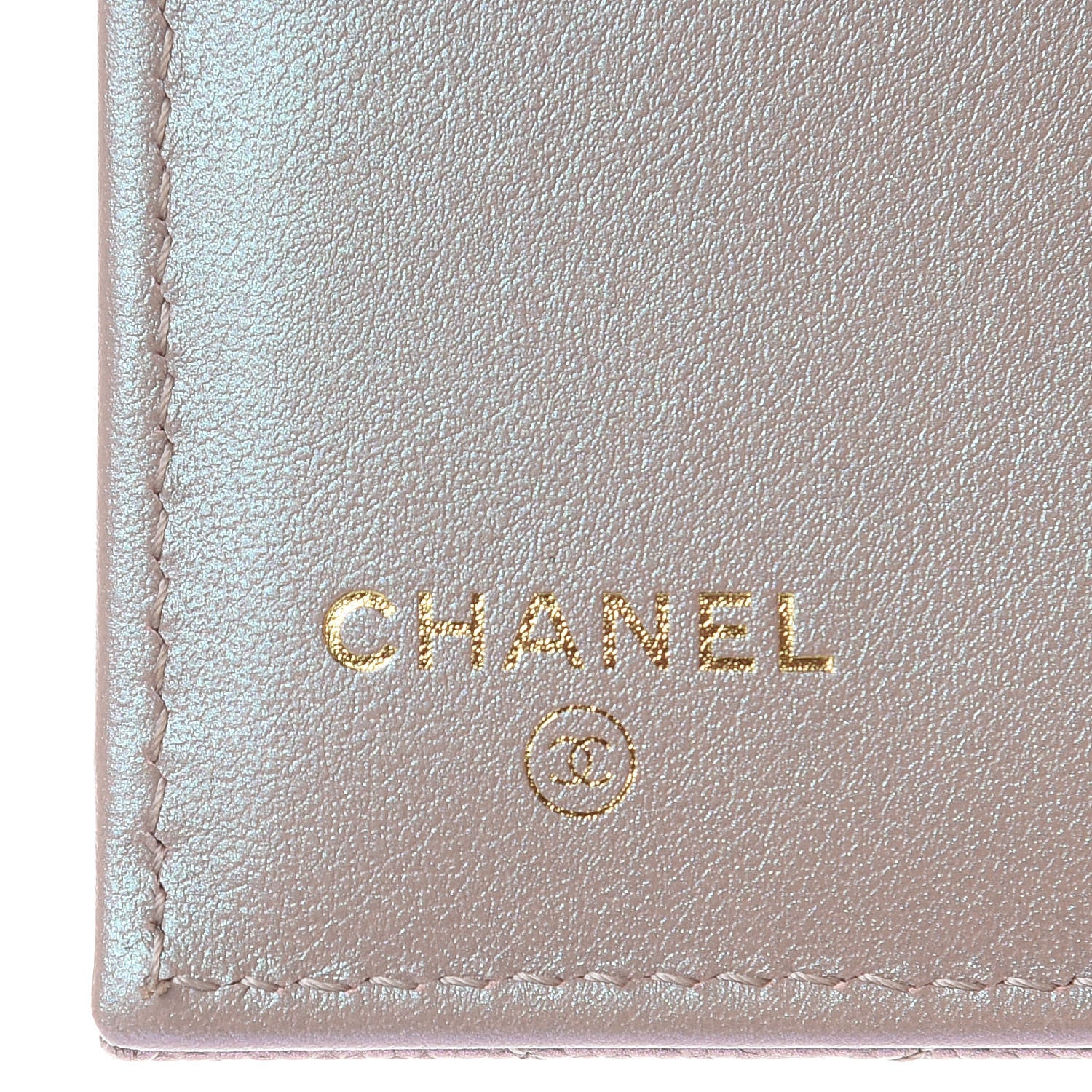 Chanel Iridescent Caviar Quilted Small Flap Wallet Beige 6 of 8
