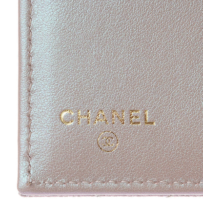 Chanel Iridescent Caviar Quilted Small Flap Wallet Beige 6 of 8
