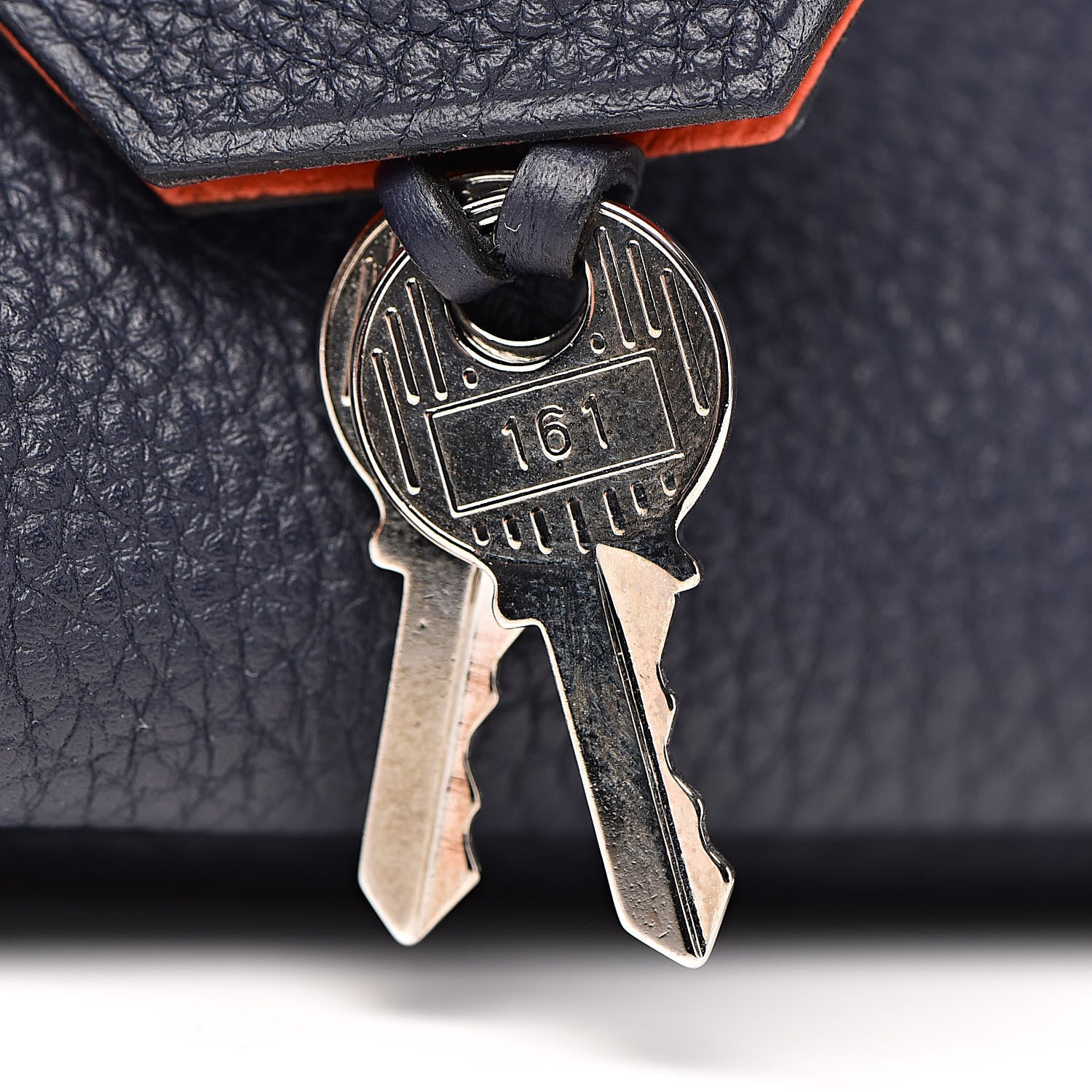 Hermes Togo Birkin Verso 30 Bleu Nuit Orange Poppy 14 of 34