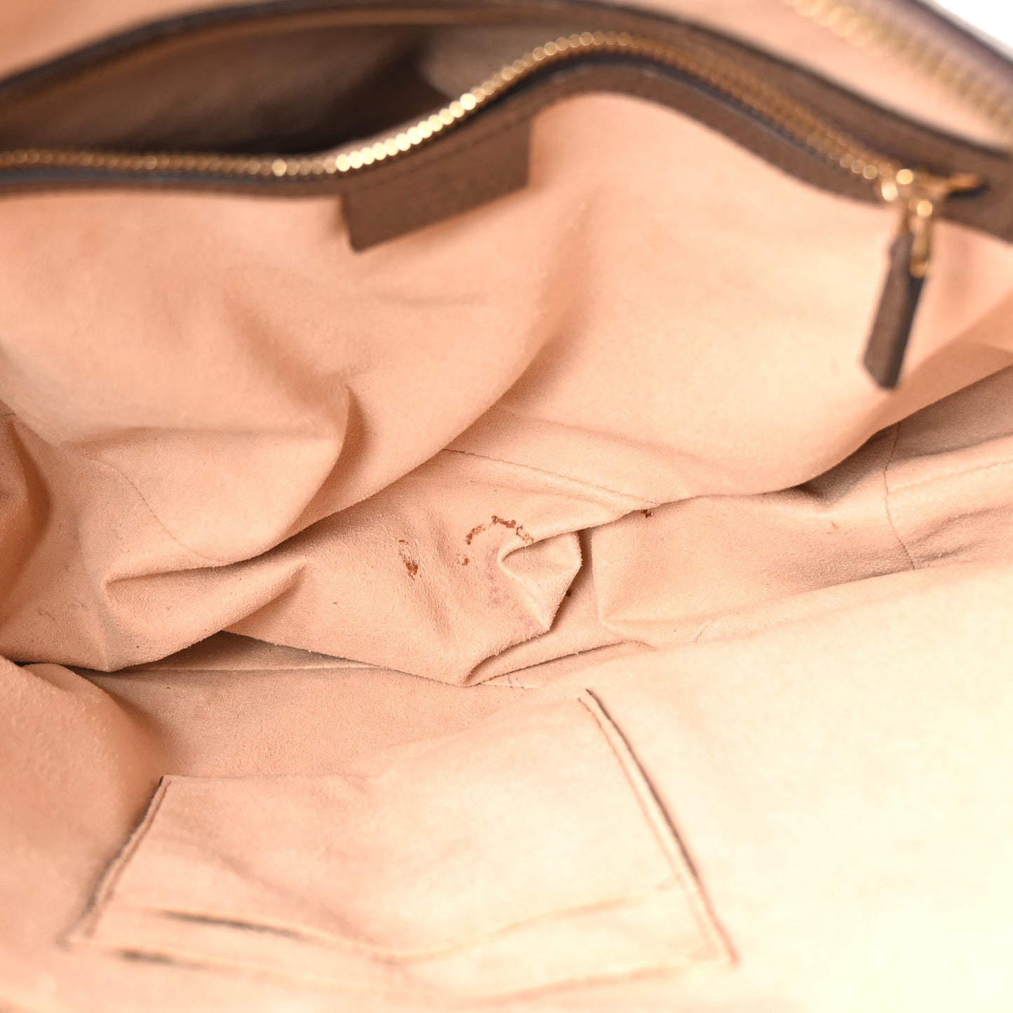 GG Supreme Monogram Web Medium Ophidia Top Handle Dome Bag Brown