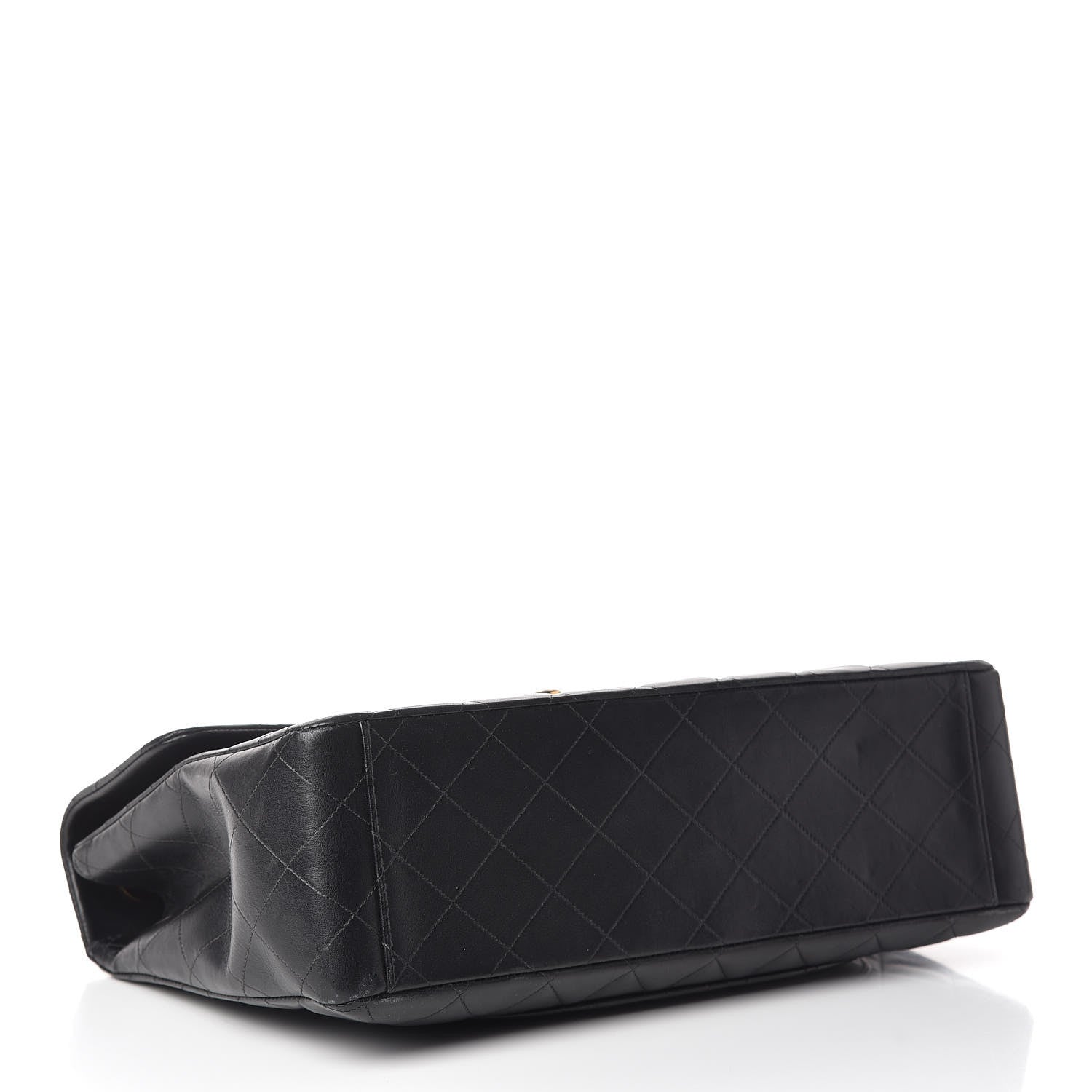 Chanel Lambskin Quilted XL Jumbo Single Flap Black 4 of 25