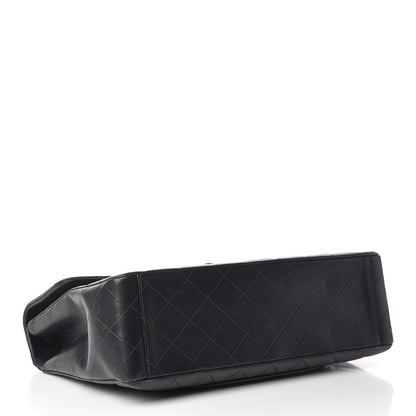 Chanel Lambskin Quilted XL Jumbo Single Flap Black 4 of 25