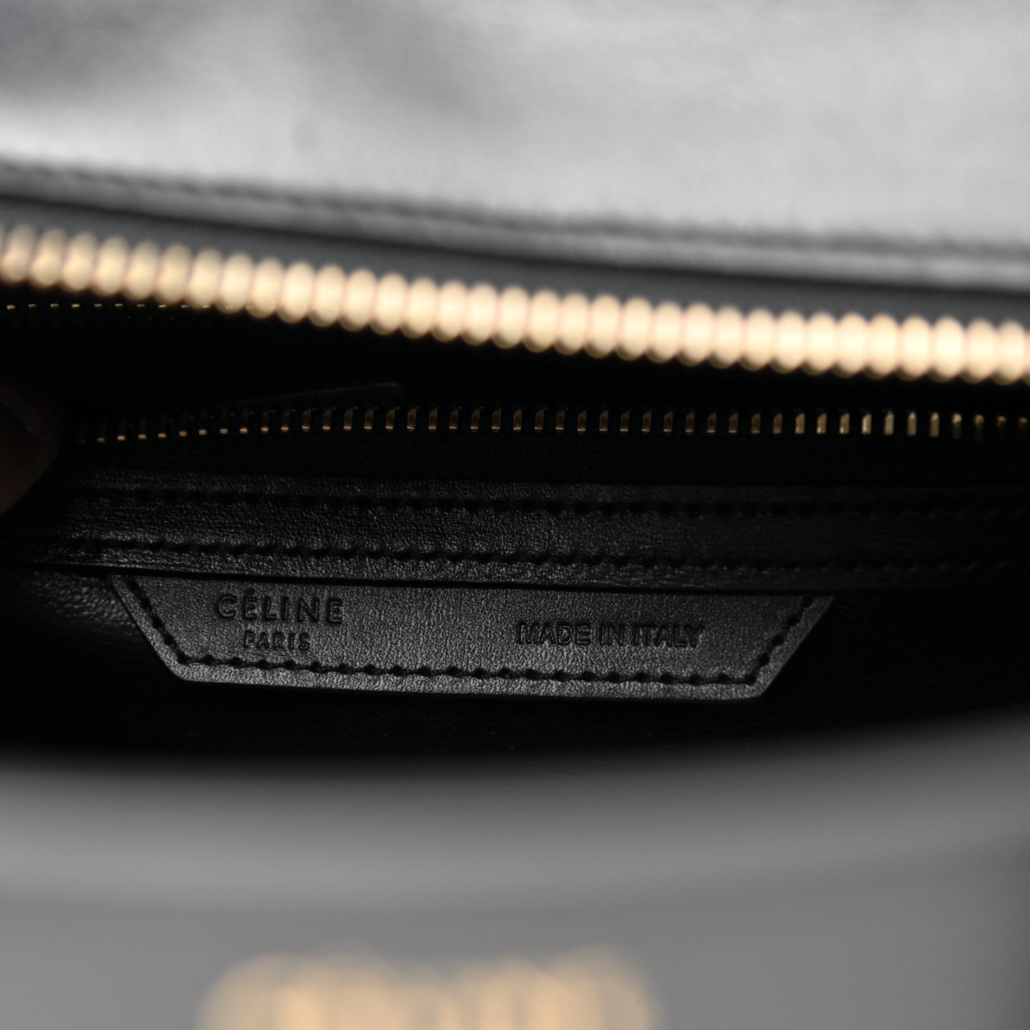 Smooth Calfskin Multicolor Double Stitching Micro Luggage Black