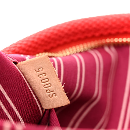 Louis Vuitton Toile Antigua Cabas MM Red Pink 7 of 10