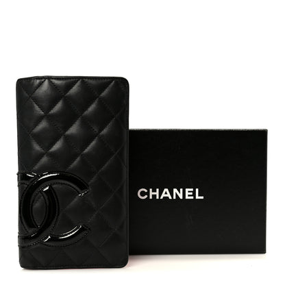 Chanel Calfskin Quilted Cambon Yen Wallet Black 10 of 10