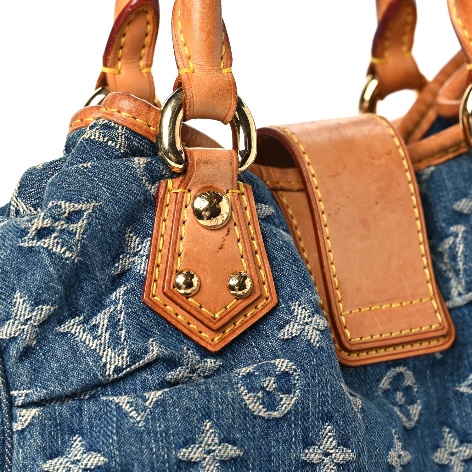 Louis Vuitton Monogram Denim Pleaty Blue 10 of 12