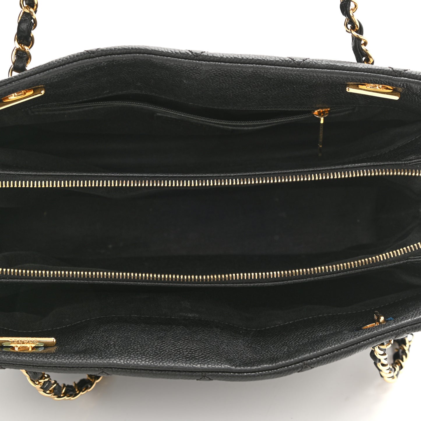 Caviar Quilted CC Timeless Soft Tote Black