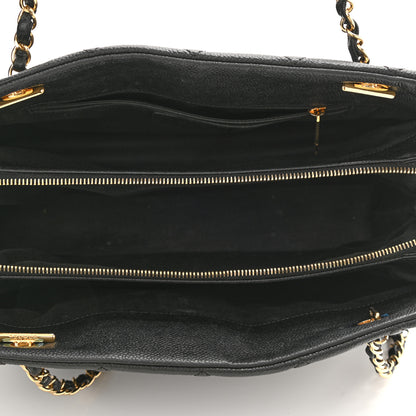 Chanel Caviar Quilted CC Timeless Soft Tote Black 5 of 11
