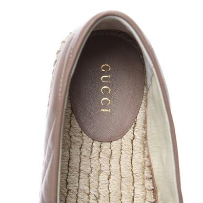 Gucci Nappa Matelasse GG Marmont Espadrilles 39 Porcelain Rose 8 of 10