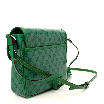 Gucci Monogram GG Childrens Messenger Bag Green 3 of 11