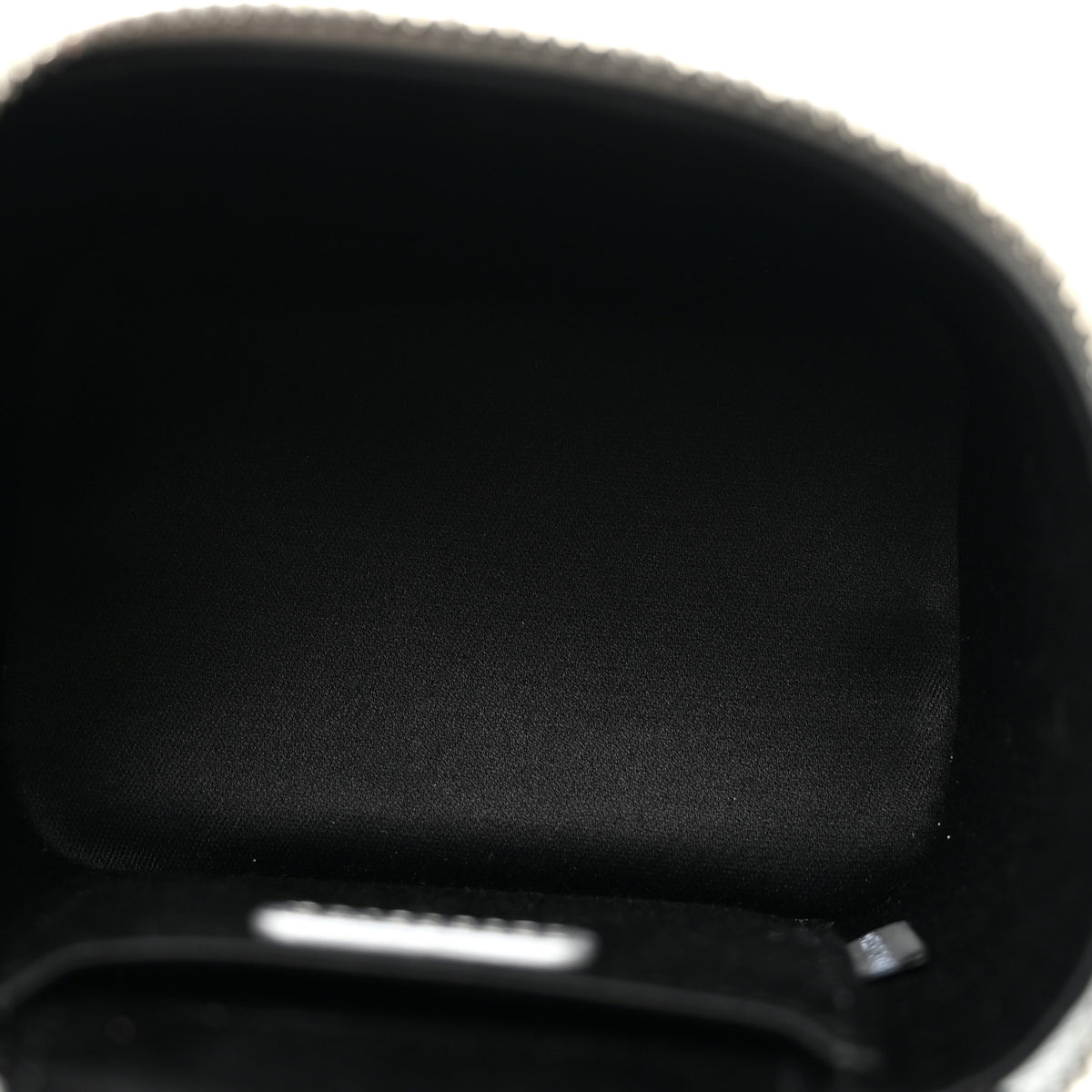 Miu Miu Metallic  Nappa Matelasse Micro Vanity Case Silver 6 of 13